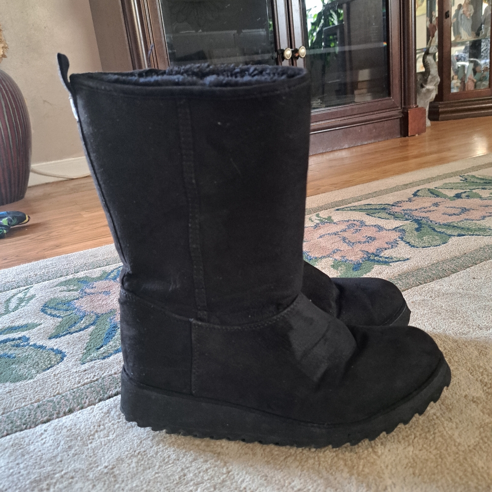 New York & Company Black Heeled Boots